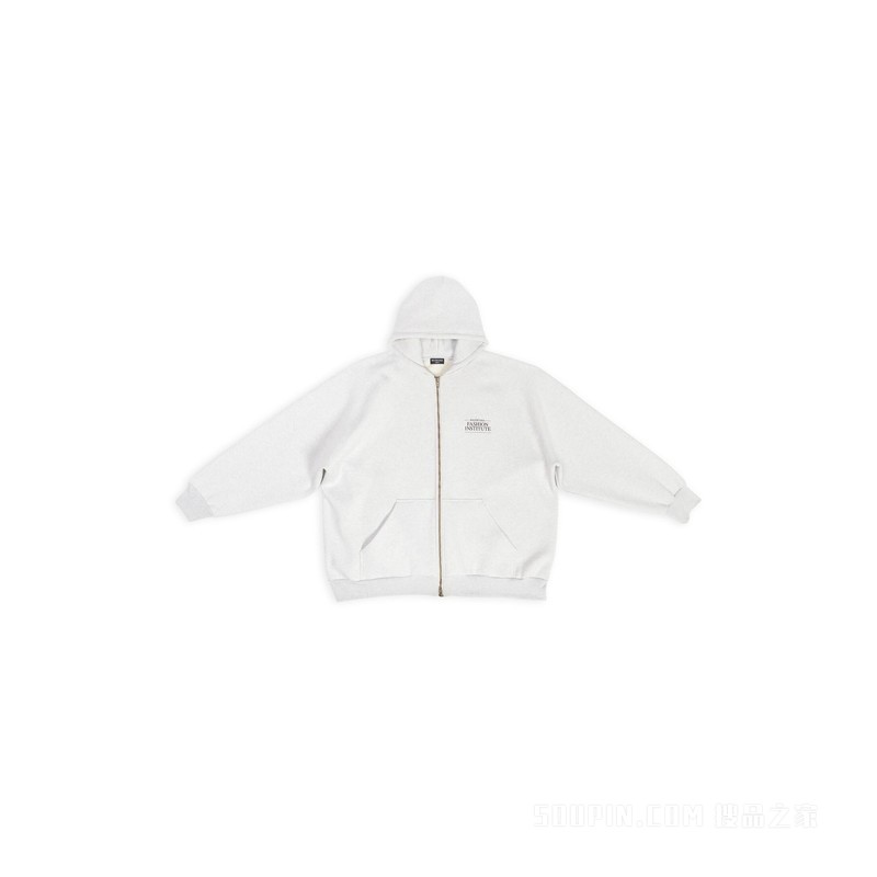 Fashion Institute Zip-Up Hoodie 连帽衫 Oversized