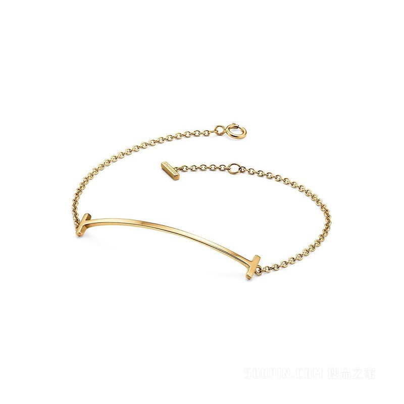 Tiffany T 系列 18K 黄金 Smile 手链