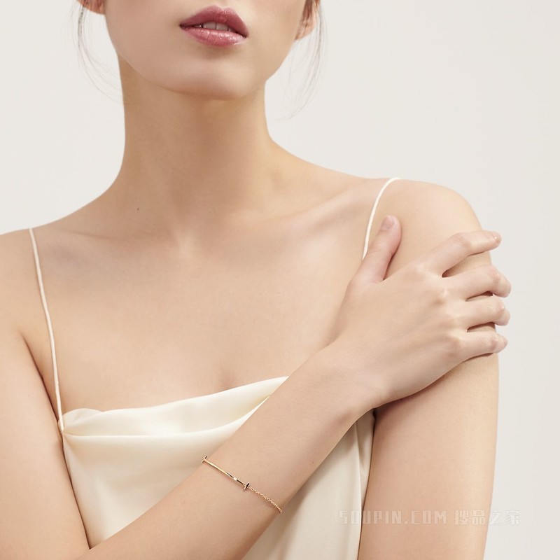 Tiffany T 系列 18K 黄金 Smile 手链