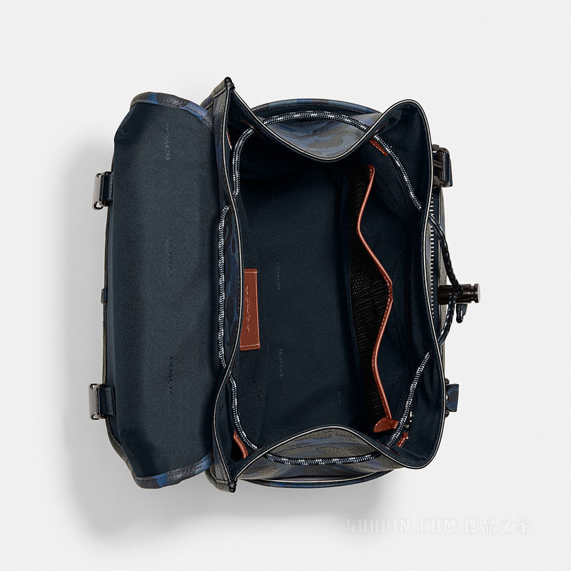 迷彩印花LEAGUE翻盖背包 UPW