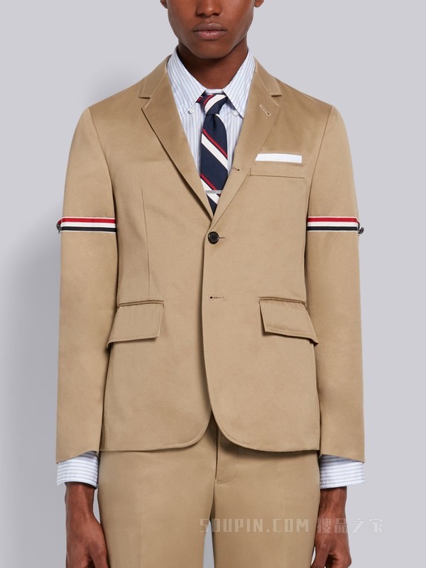 经典斜纹棉西服外套