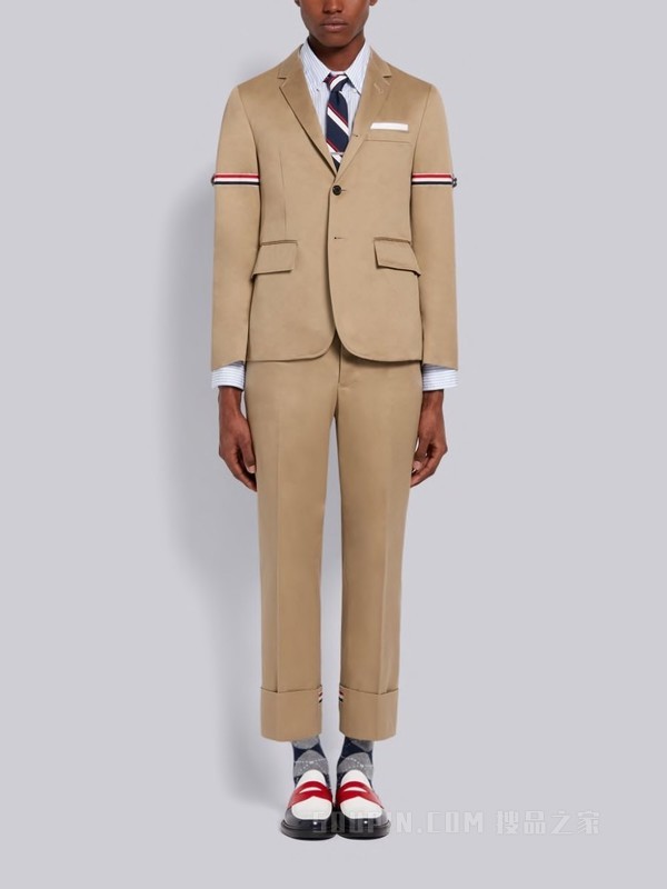 经典斜纹棉西服外套