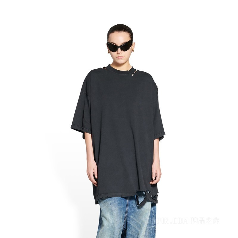 3B SPORTS ICON REPAIRED OVERSIZED T恤