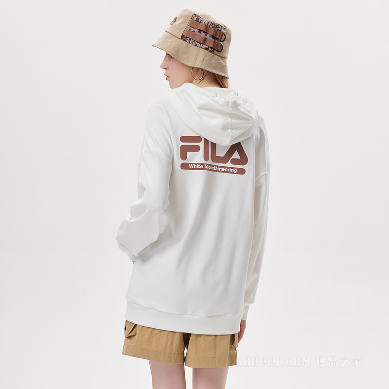 FILA x White Mountaineering联名女子连帽卫衣