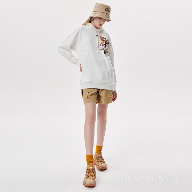 FILA x White Mountaineering联名女子连帽卫衣