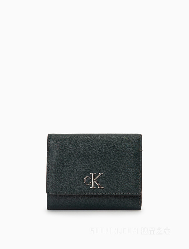 【七夕礼物】Calvin Klein 22早秋时尚亮色LOGO多卡位牛皮三折钱包DP1563