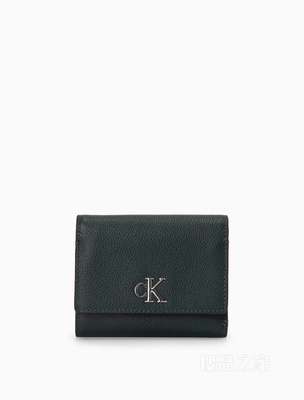 【七夕礼物】Calvin Klein 22早秋时尚亮色LOGO多卡位牛皮三折钱包DP1563