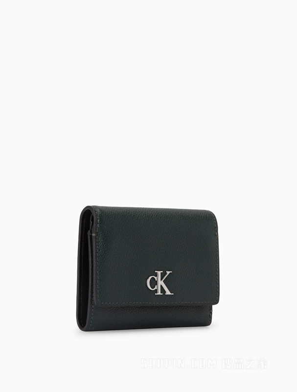【七夕礼物】Calvin Klein 22早秋时尚亮色LOGO多卡位牛皮三折钱包DP1563