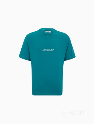 Calvin Klein 22春夏男士休闲纯棉简约LOGO舒适透气短袖T恤40HM228