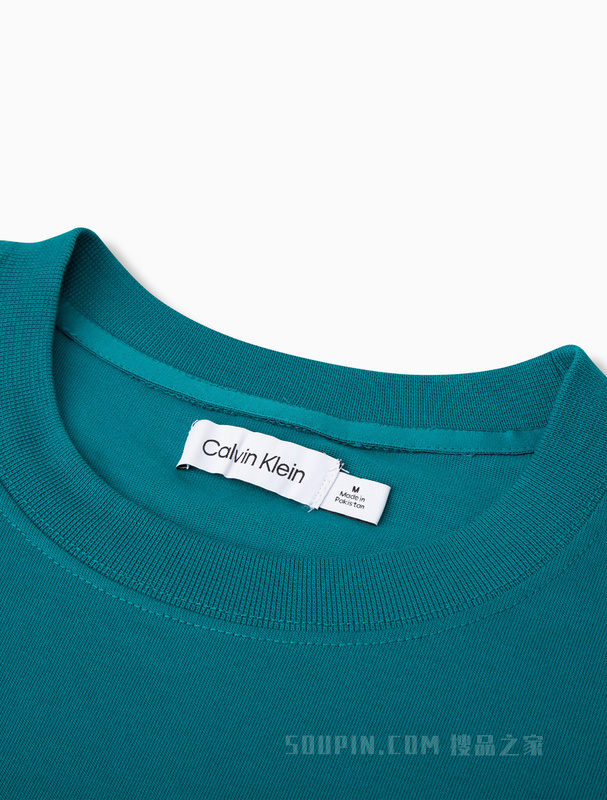 Calvin Klein 22春夏男士休闲纯棉简约LOGO舒适透气短袖T恤40HM228