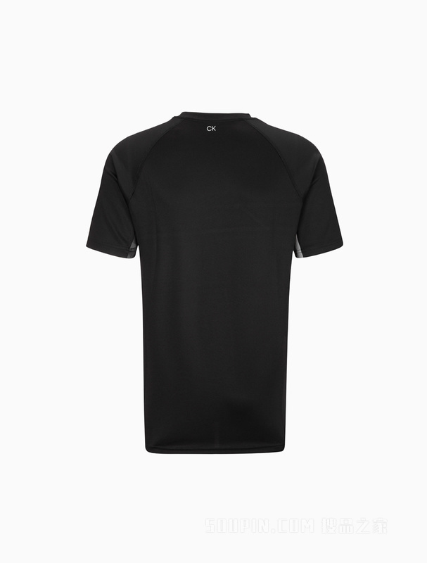 Calvin Klein 22春夏男士圆领插肩袖几何图案印花透气短袖T恤4MT2K132