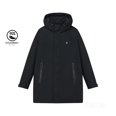 男子轻商务中长羽绒服