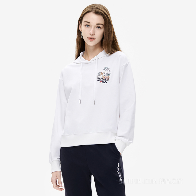 女子时尚休闲针织连帽上衣