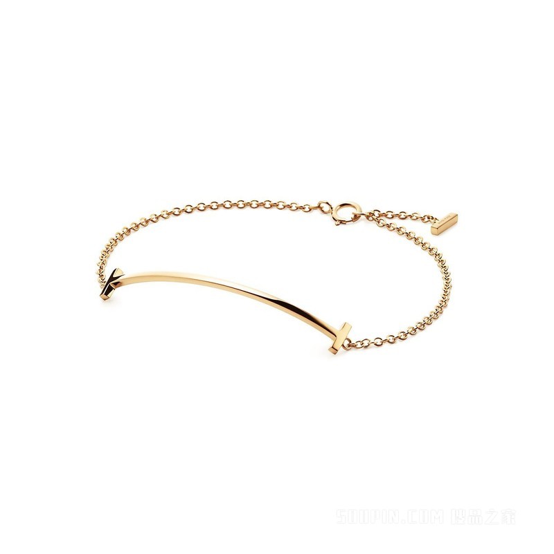Tiffany T 系列 18K 黄金 Smile 手链