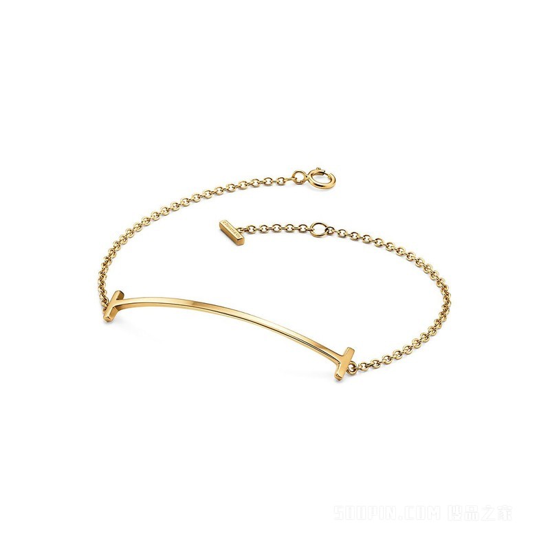 Tiffany T 系列 18K 黄金 Smile 手链