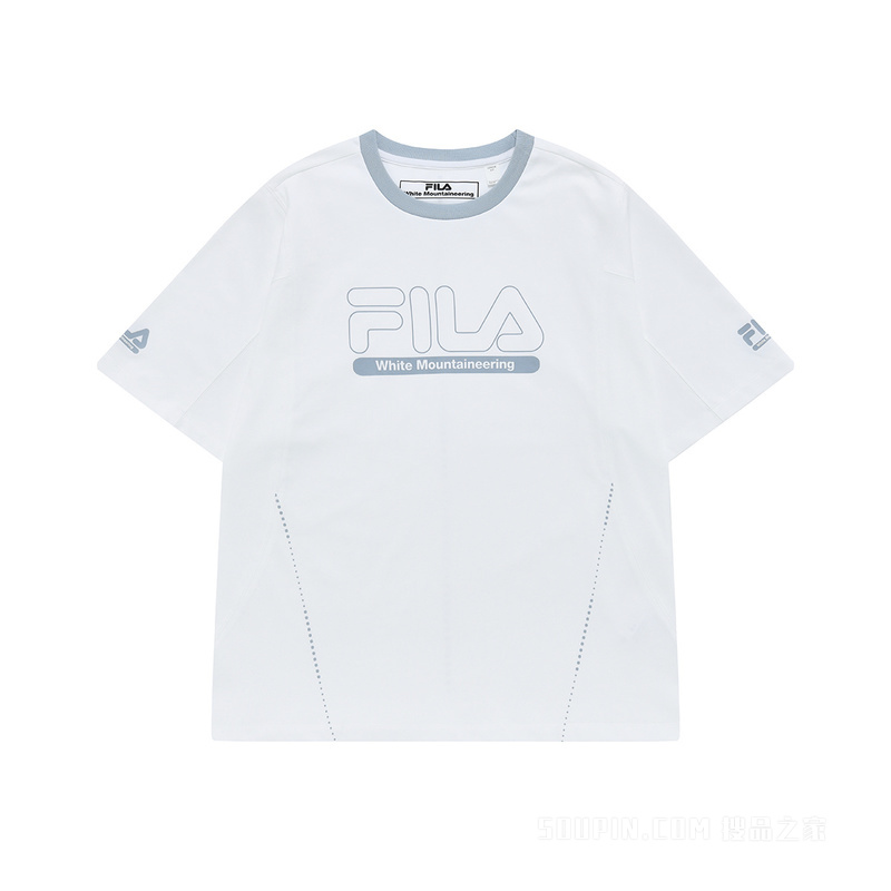 FILA x White Mountaineering联名女子针织短袖衫