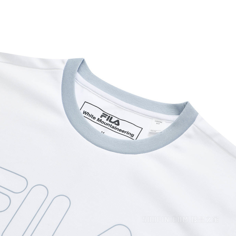 FILA x White Mountaineering联名女子针织短袖衫