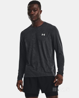 男士UA Streaker Topographic长袖上衣