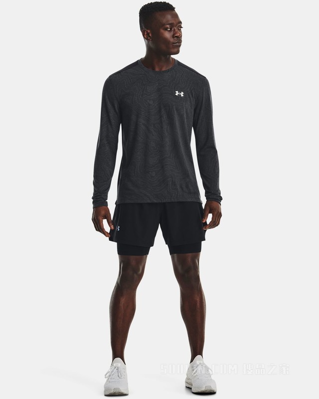 男士UA Streaker Topographic长袖上衣