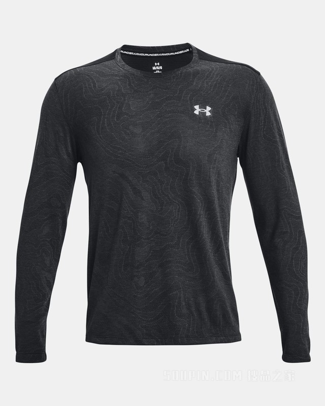 男士UA Streaker Topographic长袖上衣