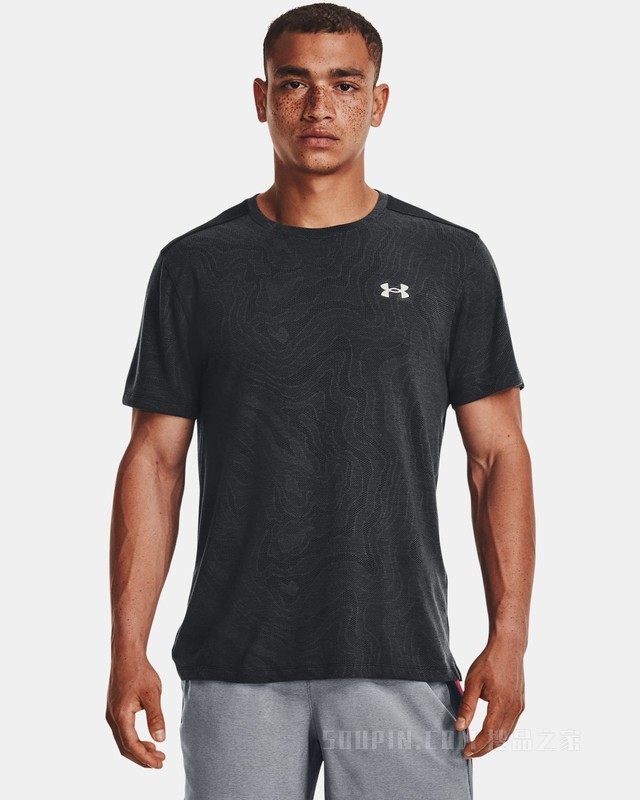 男士UA Streaker Topographic短袖T恤