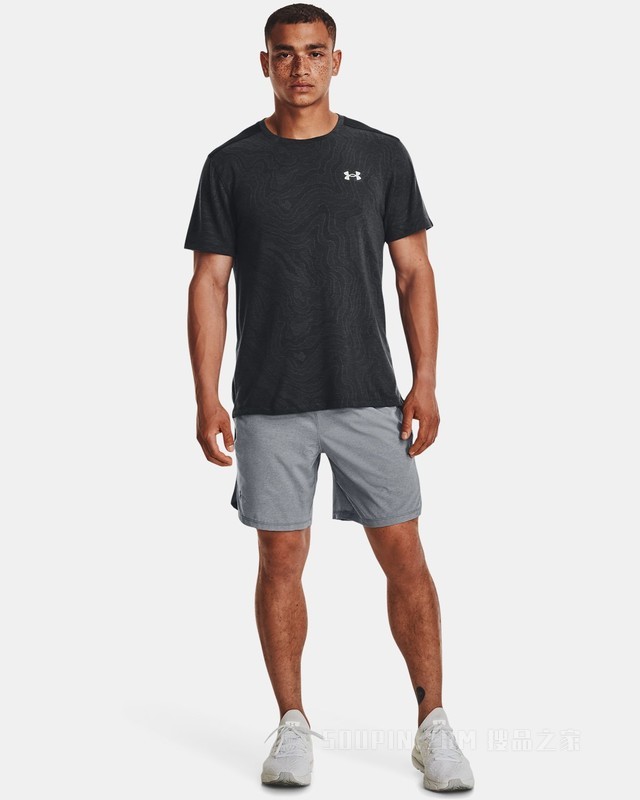 男士UA Streaker Topographic短袖T恤