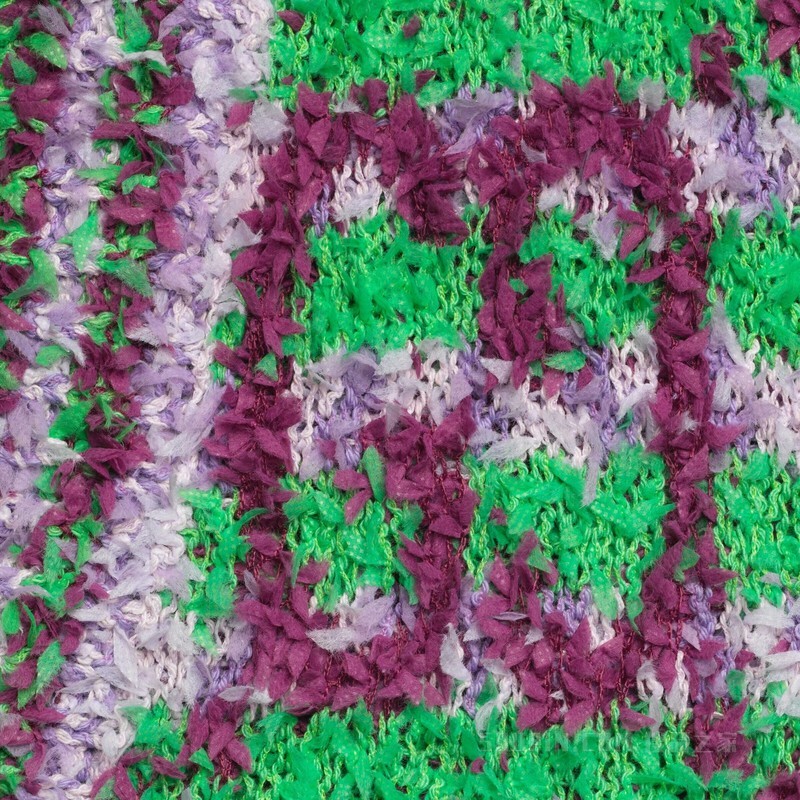 GG棉质开衫 绿色和紫色