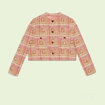 方形G花呢夹克 多色