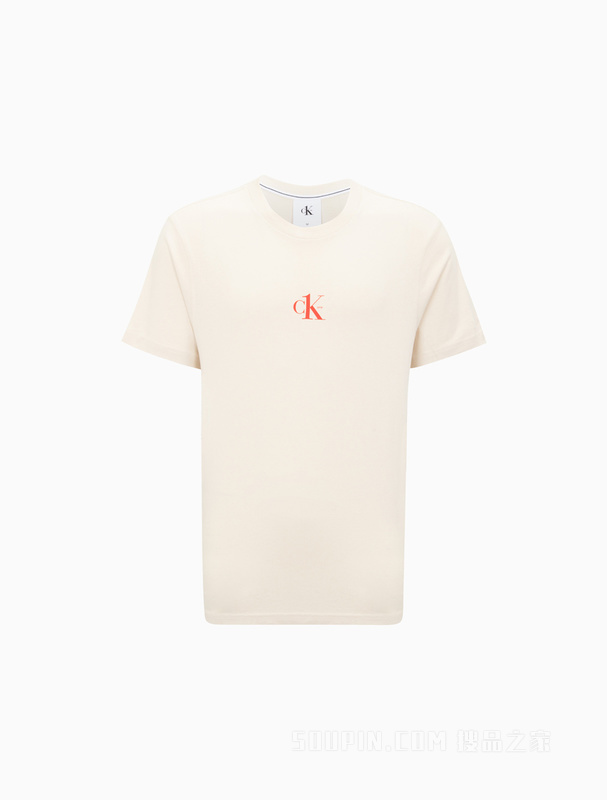 【七夕礼物】Calvin Klein 22春夏男女情侣中性纯棉透气短袖T恤J400157