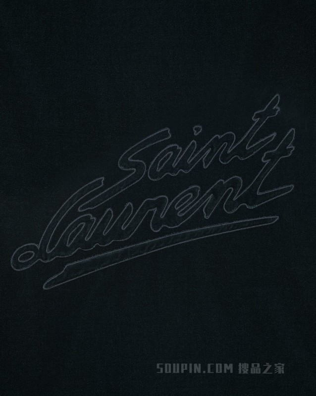Saint Laurent Teddy棉质绒面夹克