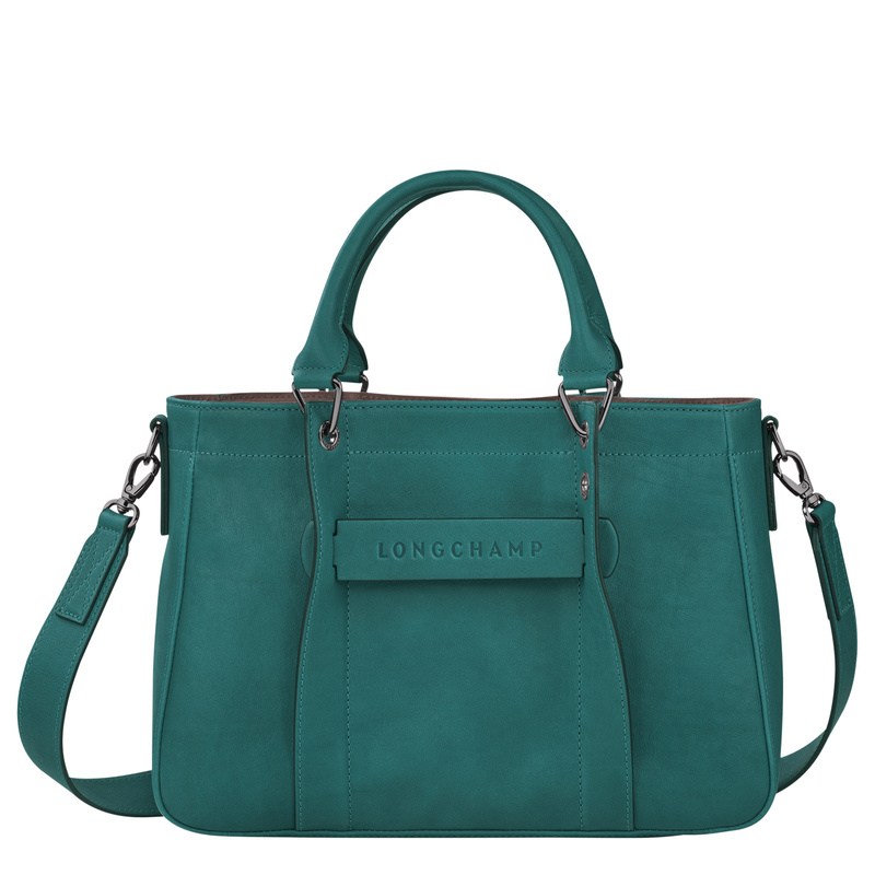 Longchamp 3D 手提包小号 - 绿色