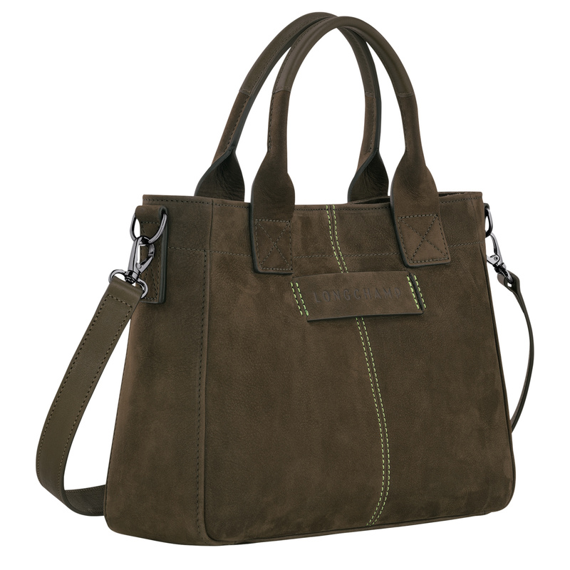 Longchamp 3D 手提包小号 - 绿色