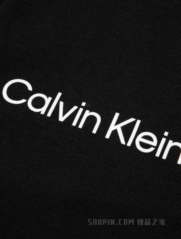 Calvin Klein 22春夏女士休闲拉链半襟简约LOGO针织短袖连衣裙4WS2D901