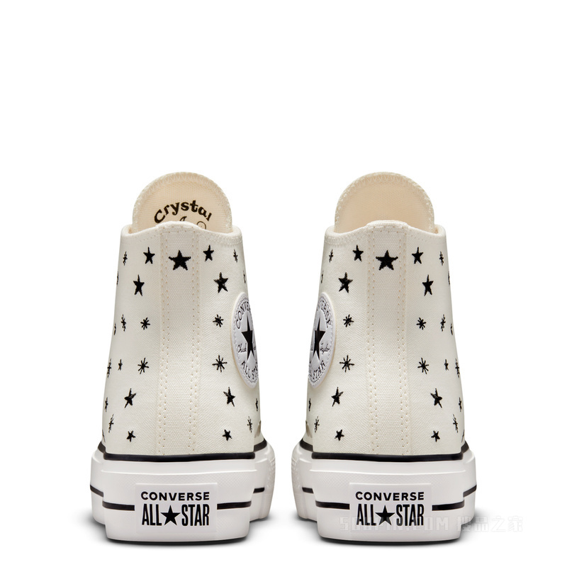 【女子】All Star Lift厚底帆布运动鞋 女款 白色