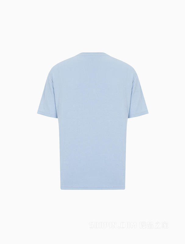 Calvin Klein 22早秋男女情侣中性浮雕LOGO宽松平纹针织短袖T恤J400164