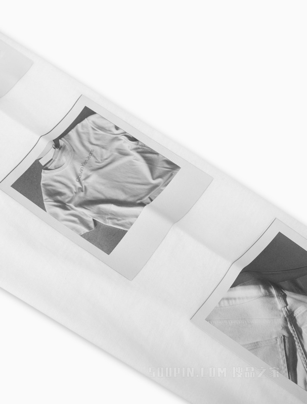 Calvin Klein 22早秋新款男士时尚相片印花纯棉宽松圆领长袖T恤J321779