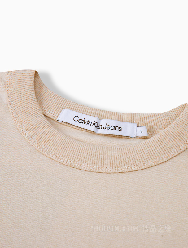 Calvin Klein 22早秋男士时尚几何图案LOGO纯棉透气宽松短袖T恤J321722