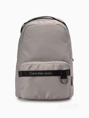 【七夕礼物】Calvin Klein 22秋冬男士LOGO织带大容量拉链双肩包HH3539