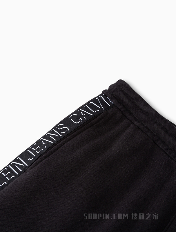 Calvin Klein 22早秋男士LOGO织带抽绳束脚加绒针织卫裤休闲裤ZM02072