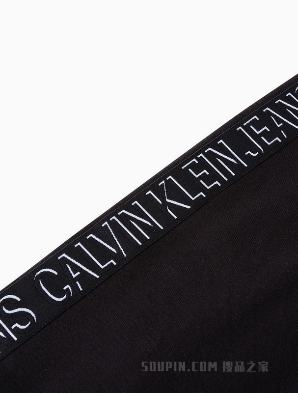 Calvin Klein 22早秋男士LOGO织带抽绳束脚加绒针织卫裤休闲裤ZM02072