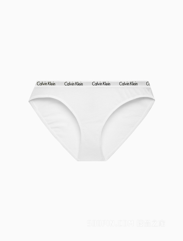 Calvin Klein 22早秋女士多色三条装循环LOGO棉质透气比基尼内裤QD3588