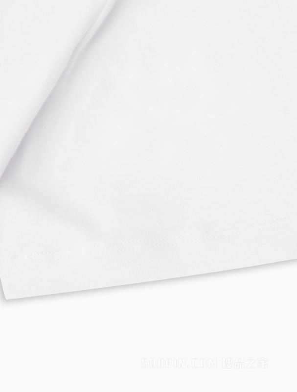 Calvin Klein 22早秋女士休闲简约字母刺绣舒适圆领短袖针织家居服QS6890