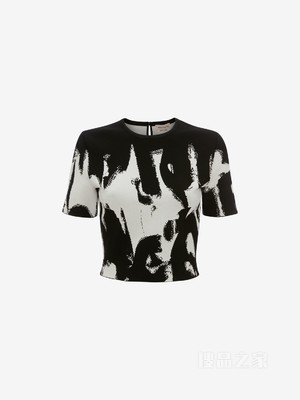 McQueen Graffiti Jacquard Top