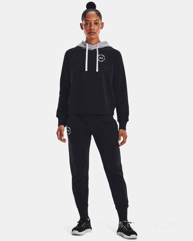 女士UA Rival Crest Joggers抓绒长裤