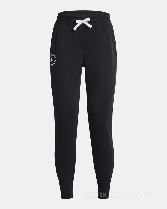 女士UA Rival Crest Joggers抓绒长裤