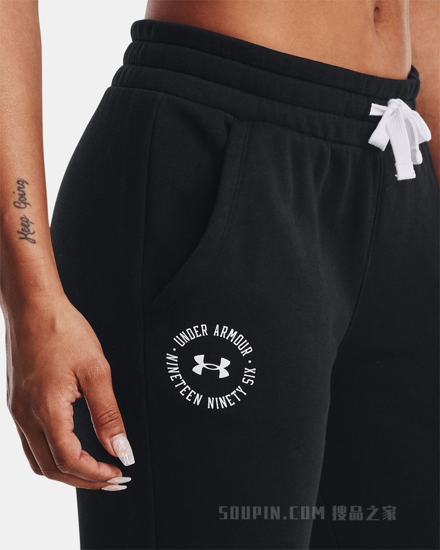 女士UA Rival Crest Joggers抓绒长裤