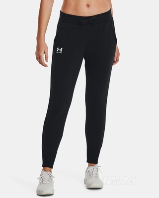 女士UA Rival Lock-up Joggers抓绒长裤