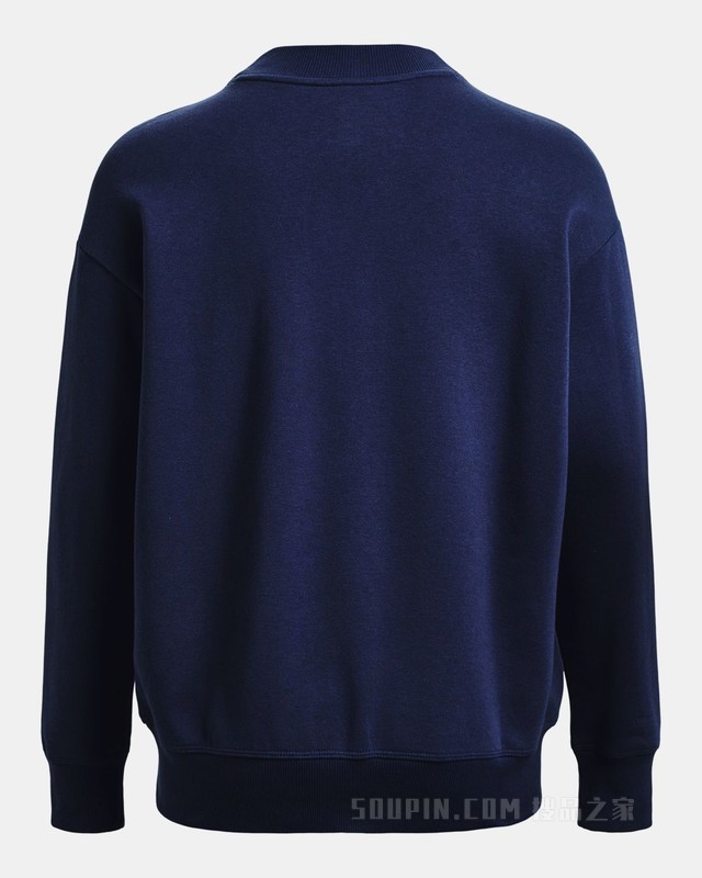 女士UA Rival Crest Graphic抓绒圆领运动衣