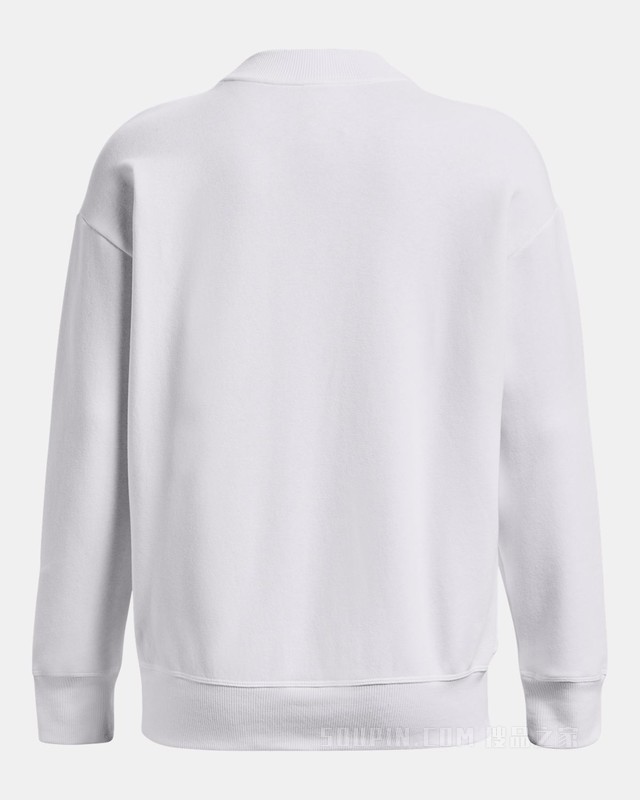 女士UA Rival Crest Graphic抓绒圆领运动衣