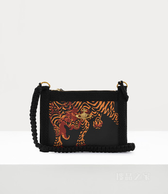 Letter Leather Crossbody Bag